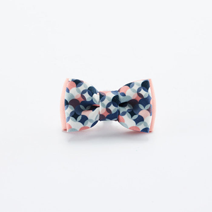 Pink & Blue-Polka S Size : Colorful Durable Fabric Webbing Cat Collar Bow Tie